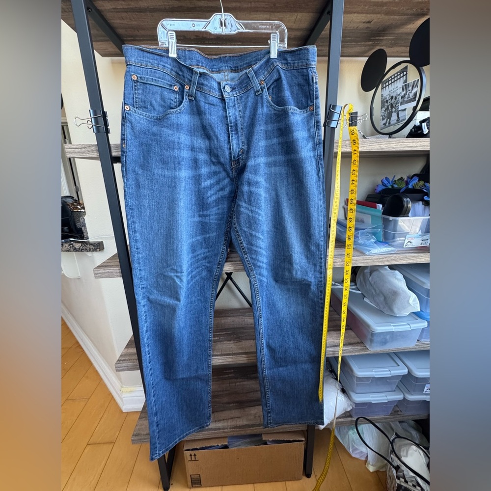 Levi's Blue Straight Jeans Classic Style 36x34 EUC